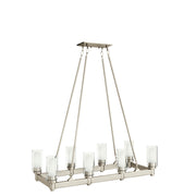 Circolo 8-Light Linear Chandelier - Lamps Expo