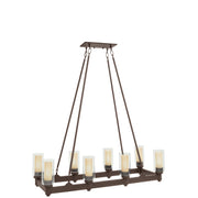 Circolo 8-Light Linear Chandelier - Lamps Expo