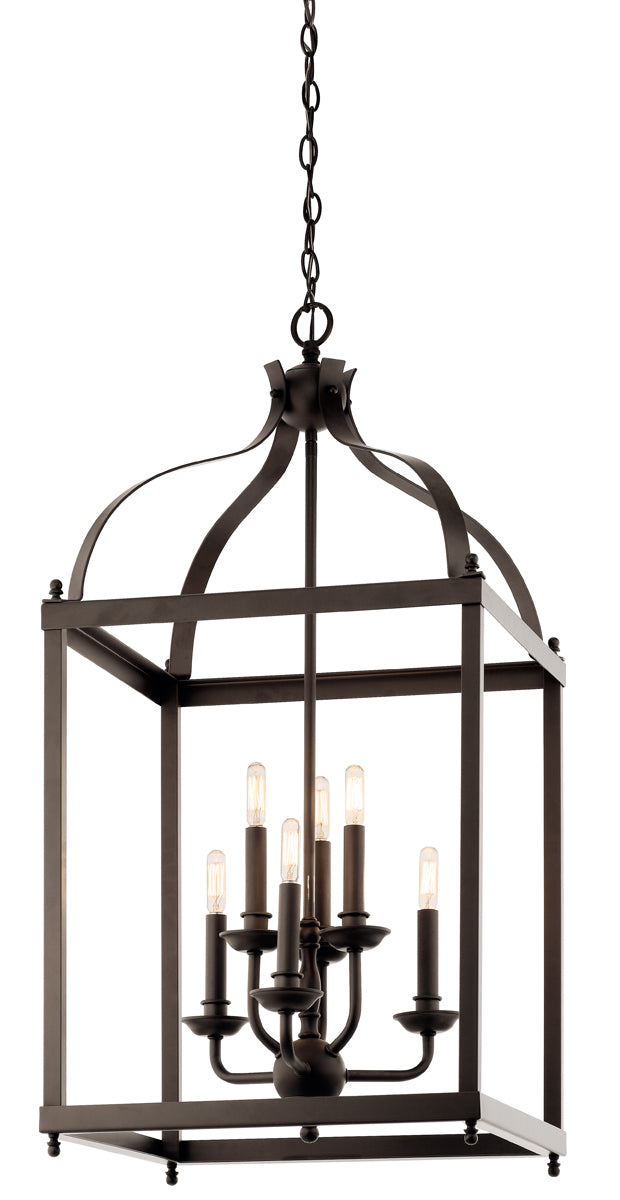 Larkin 6-Light Foyer Chandelier - Lamps Expo