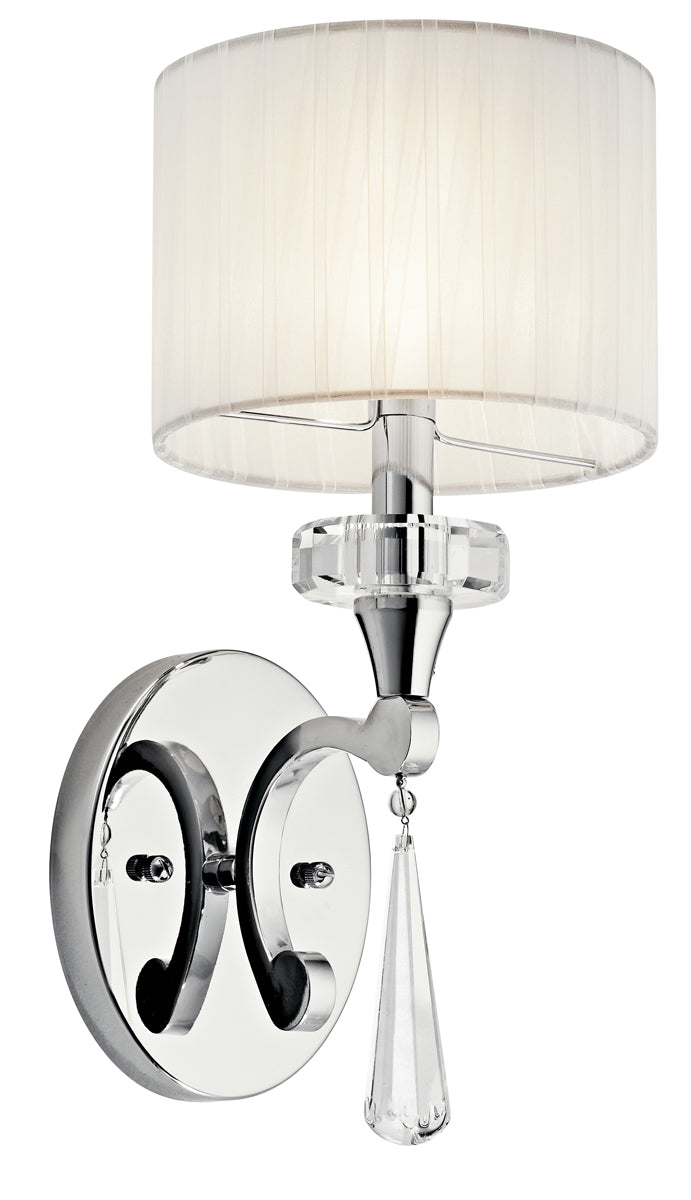 Parker Point Wall Sconce 1-Light in Chrome - Lamps Expo