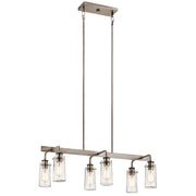 Braelyn 6-Light Linear Chandelier - Lamps Expo