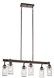 Braelyn 6-Light Linear Chandelier - Lamps Expo
