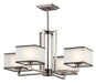 Kailey Chandelier 4-Light in Brushed Nickel - Lamps Expo