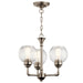 Niles 3-Light Chandelier/Semi-Flush (Convertible) - Lamps Expo