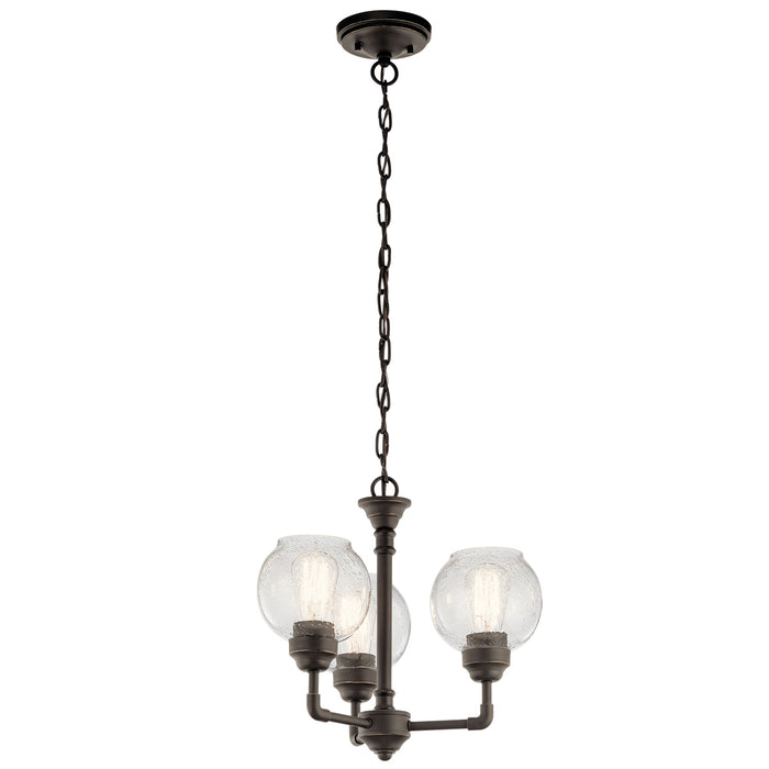 Niles 3-Light Chandelier/Semi-Flush (Convertible) - Lamps Expo