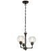 Niles 3-Light Chandelier/Semi-Flush (Convertible) - Lamps Expo