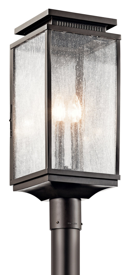 Manningham Outdoor Post Mount 3-Light in Olde Bronze - Lamps Expo