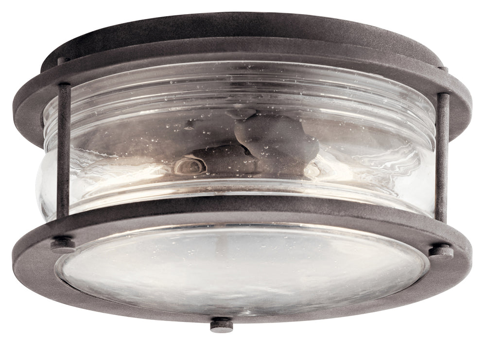 Ashland Bay Outdoor Ceiling Light 2-Light in Weathered Zinc - Lamps Expo