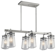Lyndon 6-Light Outdoor Linear Chandelier - Lamps Expo