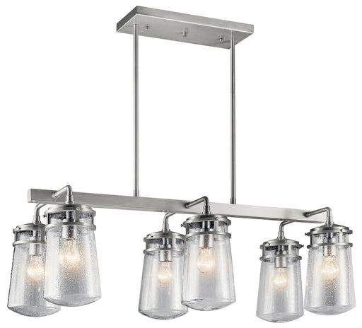 Lyndon 6-Light Outdoor Linear Chandelier - Lamps Expo