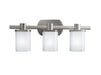 Lege Bath Sconce 3-Light in Brushed Nickel - Lamps Expo