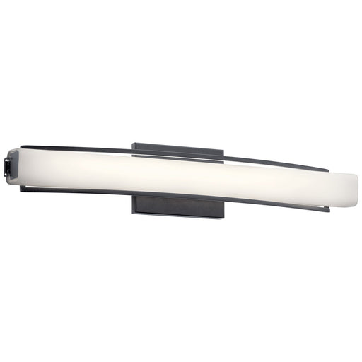 Rowan Linear Bath Sconce 25" LED in Matte Black - Lamps Expo