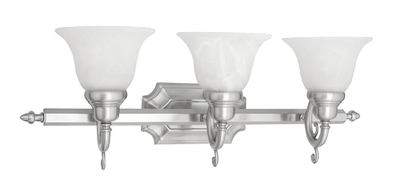 French Regency 3-Light Bath Vanity - Lamps Expo
