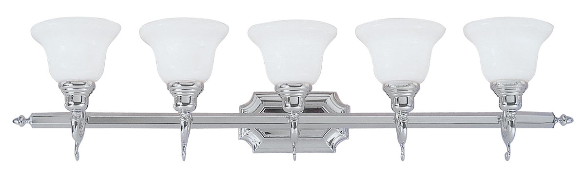 French Regency 5-Light Bath Vanity - Lamps Expo