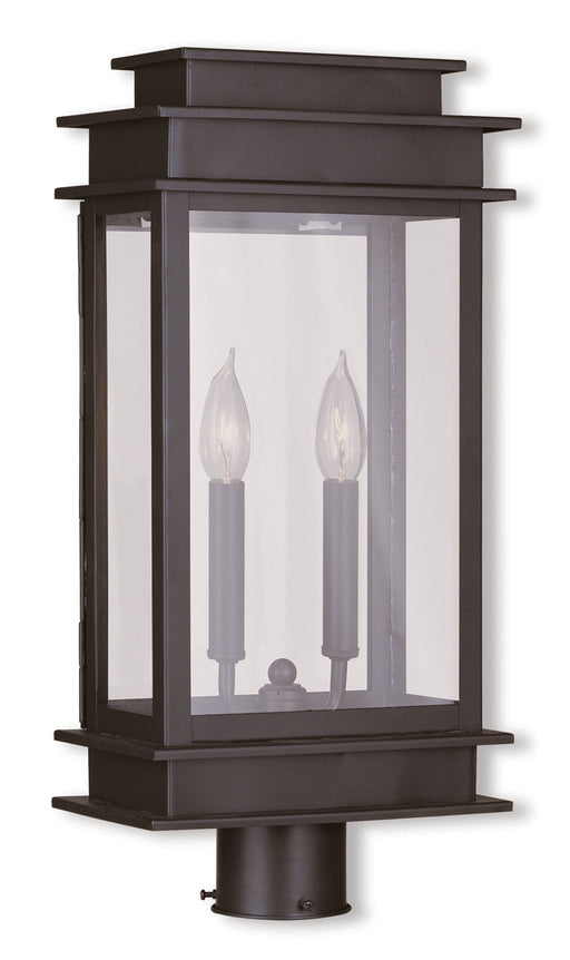 Princeton 2-Light Outdoor Post Lantern in Bronze - Lamps Expo