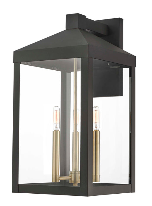 Nyack 3-Light Outdoor Wall Lantern - Lamps Expo