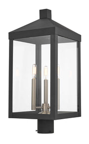 Nyack 3-Light Outdoor Post Top Lantern - Lamps Expo