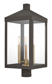 Nyack 3-Light Outdoor Post Top Lantern - Lamps Expo