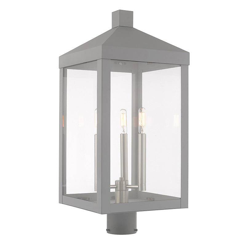 Nyack 3-Light Outdoor Post Top Lantern - Lamps Expo