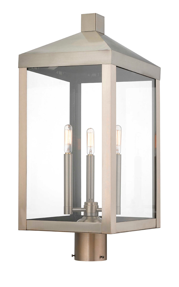 Nyack 3-Light Outdoor Post Top Lantern - Lamps Expo