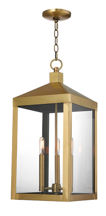 Nyack 3-Light Outdoor Pendant Lantern - Lamps Expo