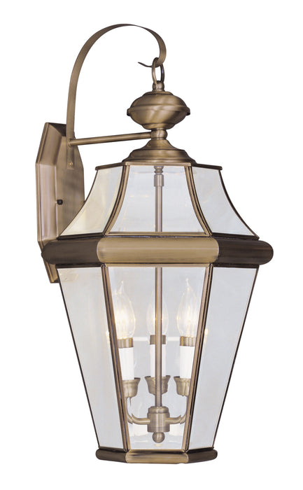 Georgetown 3-Light Outdoor Wall Lantern - Lamps Expo