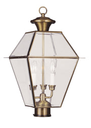 Westover 3-Light Outdoor Post Lantern - Lamps Expo
