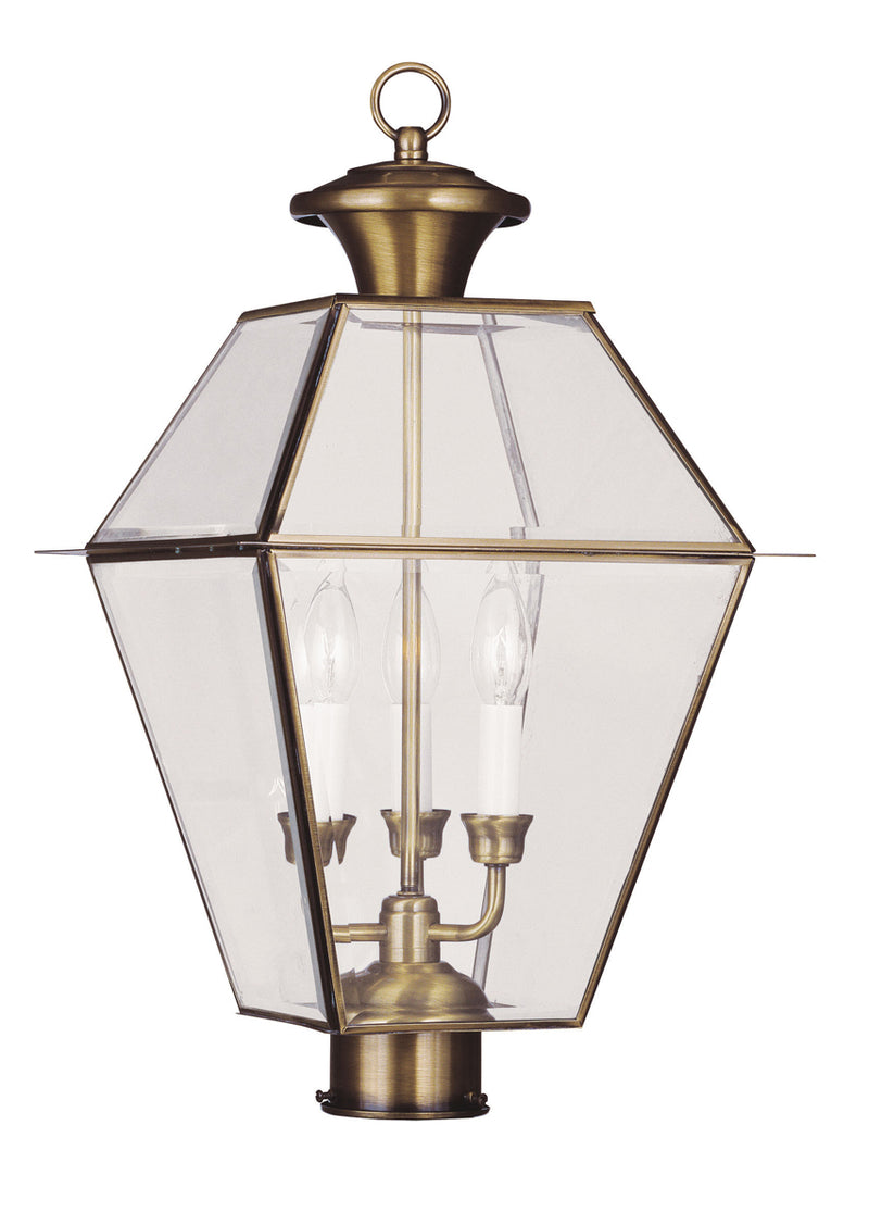 Westover 3-Light Outdoor Post Lantern - Lamps Expo
