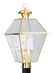 Westover 3-Light Outdoor Post Lantern - Lamps Expo