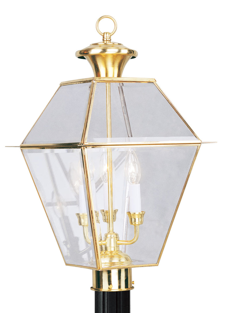 Westover 3-Light Outdoor Post Lantern - Lamps Expo