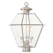Westover 3-Light Outdoor Post Lantern - Lamps Expo