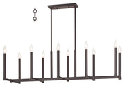 Alpine 10-Light Linear Chandelier - Lamps Expo