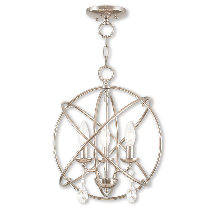 Aria 3-Light Convertible Mini Chandelier/Ceiling Mount - Lamps Expo