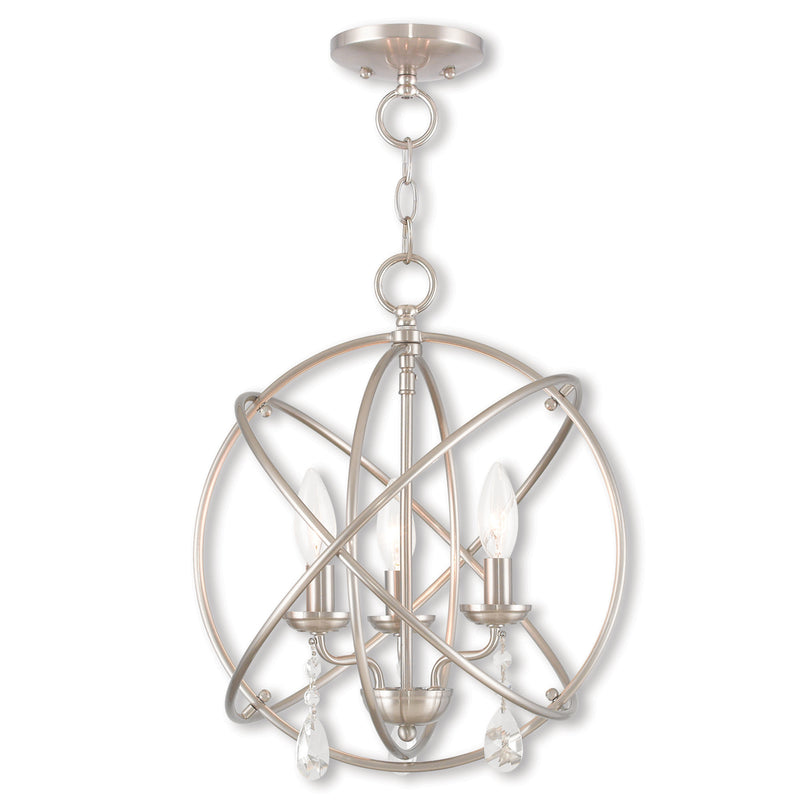 Aria 3-Light Convertible Mini Chandelier/Ceiling Mount - Lamps Expo