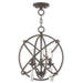 Aria 3-Light Convertible Mini Chandelier/Ceiling Mount - Lamps Expo