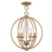 Arabella 4-Light Convertible Mini Chandelier/Ceiling Mount - Lamps Expo
