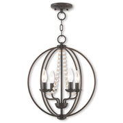 Arabella 4-Light Convertible Mini Chandelier/Ceiling Mount - Lamps Expo