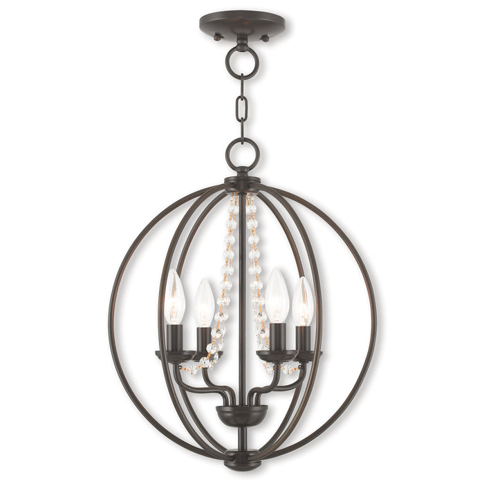 Arabella 4-Light Convertible Mini Chandelier/Ceiling Mount - Lamps Expo