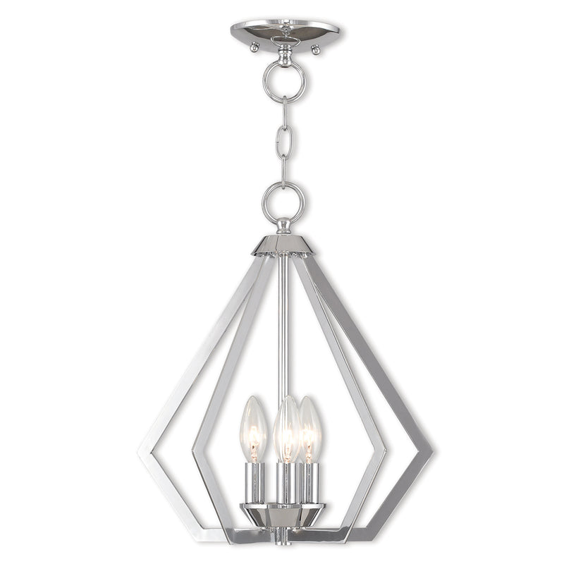Prism 3-Light Convertible Mini Chandelier/Ceiling Mount - Lamps Expo