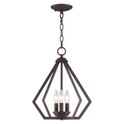 Prism 3-Light Convertible Mini Chandelier/Ceiling Mount - Lamps Expo
