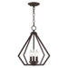 Prism 3-Light Convertible Mini Chandelier/Ceiling Mount - Lamps Expo