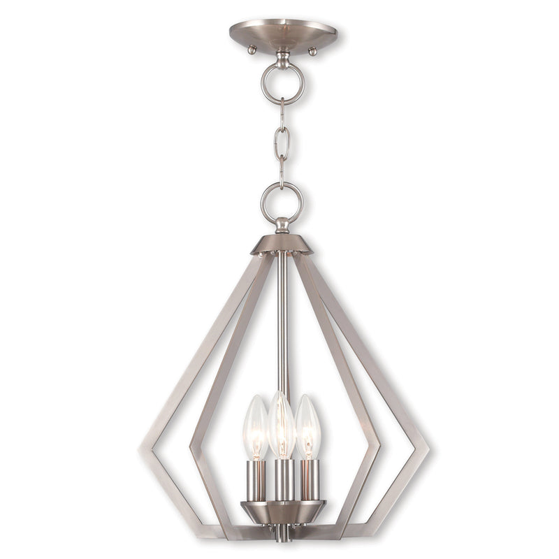 Prism 3-Light Convertible Mini Chandelier/Ceiling Mount - Lamps Expo