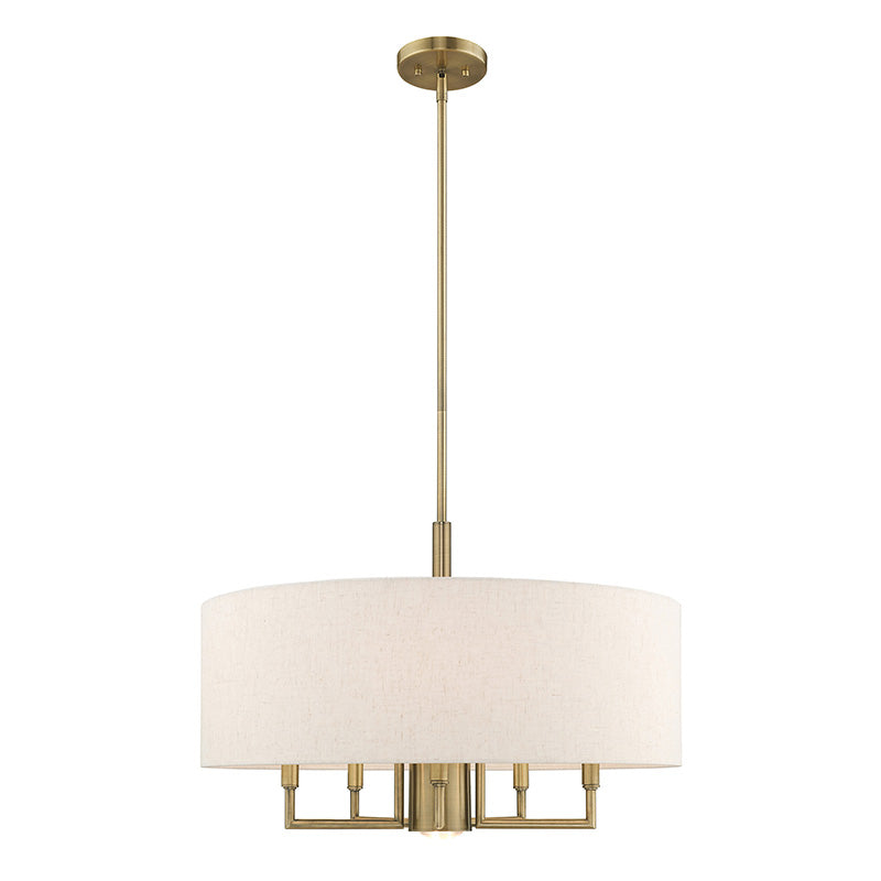 Meridian 5+1 Light Pendant Chandelier - Lamps Expo