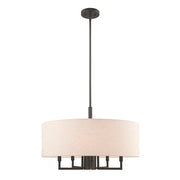 Meridian 5+1 Light Pendant Chandelier - Lamps Expo