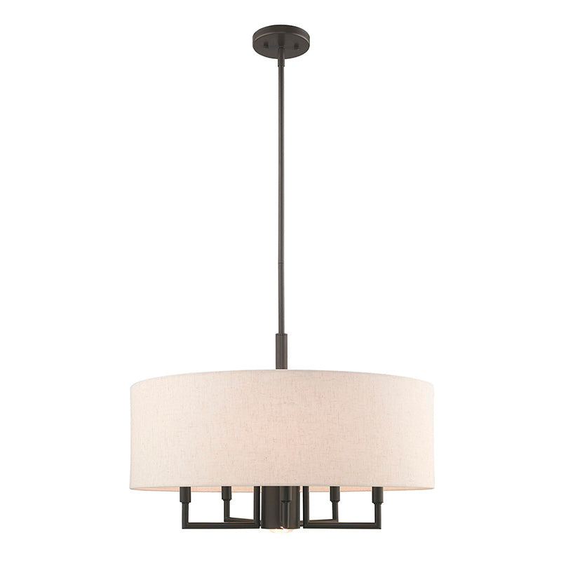 Meridian 5+1 Light Pendant Chandelier - Lamps Expo