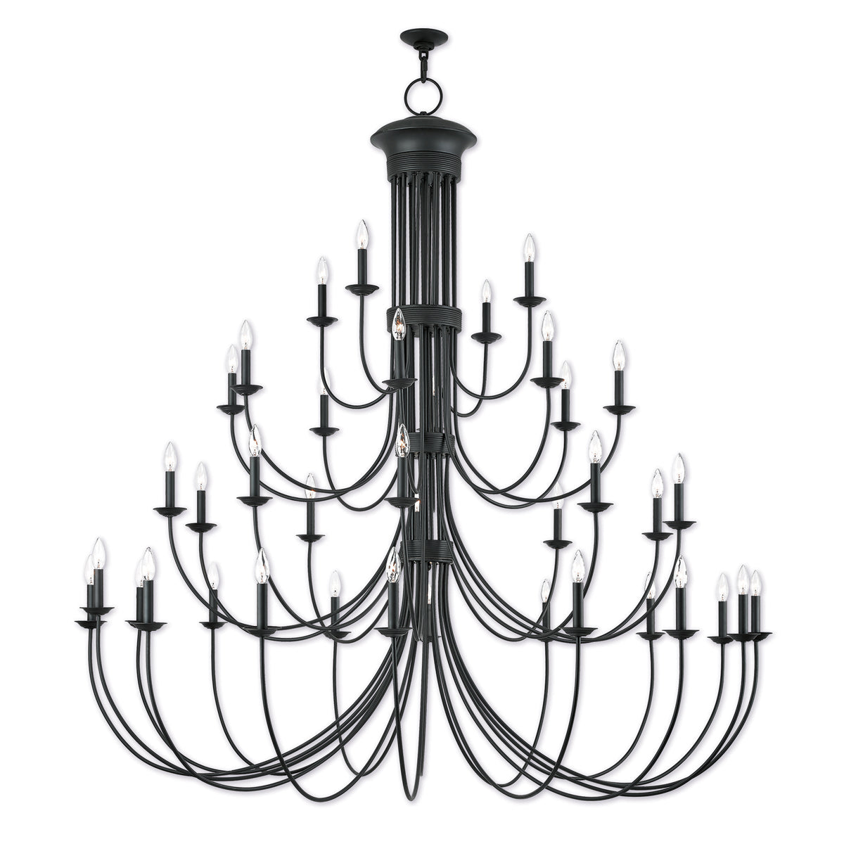 Estate 38-Light Grand Foyer Chandelier in Bronze - Lamps Expo