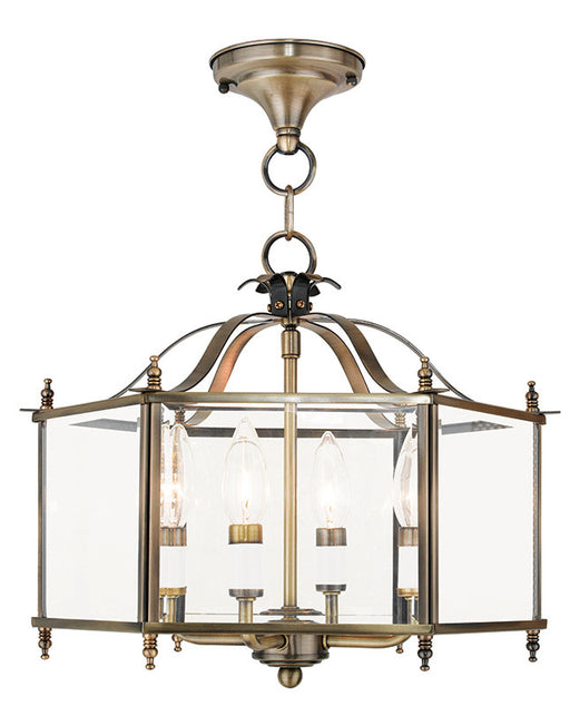 Livingston 4-Light Convertible Pendant/Ceiling Mount - Lamps Expo