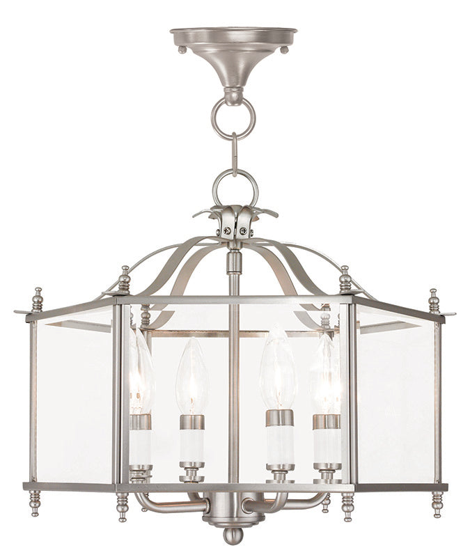 Livingston 4-Light Convertible Pendant/Ceiling Mount - Lamps Expo