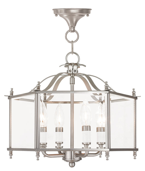 Livingston 4-Light Convertible Pendant/Ceiling Mount - Lamps Expo