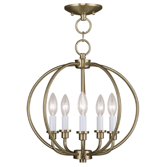 Milania 5-Light Convertible Mini Chandelier/Ceiling Mount - Lamps Expo